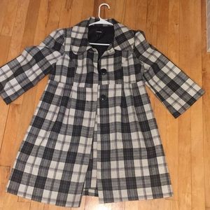 Plaid Pea Coat